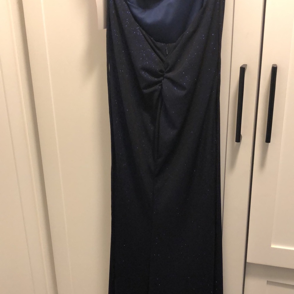Brand new long navy blue sparkly dress. - Picture 8 of 9